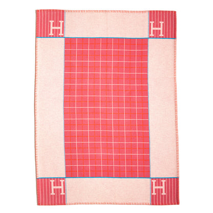 Exclusive Hermes Wool Cashmere Avalon Cabriole Blanket — Front View