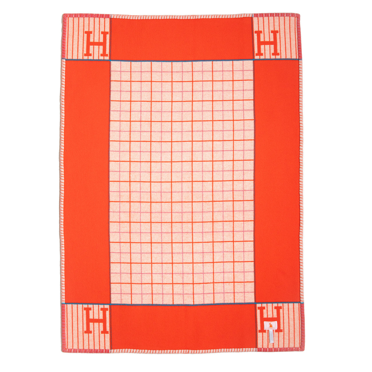 Exclusive Hermes Wool Cashmere Avalon Cabriole Blanket — Side View