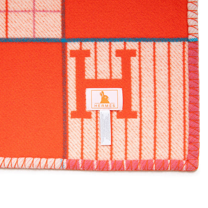 Exclusive Hermes Wool Cashmere Avalon Cabriole Blanket — Top View