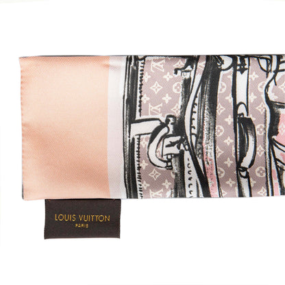 Exclusive Louis Vuitton Rose Poudre Silk Monogram Trunks Bandeau — Top View
