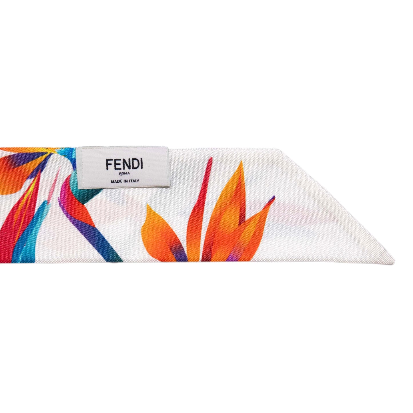 Exclusive Fendi Silk Crystal Wrappy Scarf — Back View