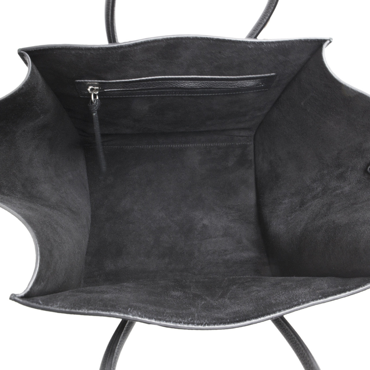 Exclusive Celine Black Grained Calfskin Medium Phantom Luggage Tote — Alternate View 9