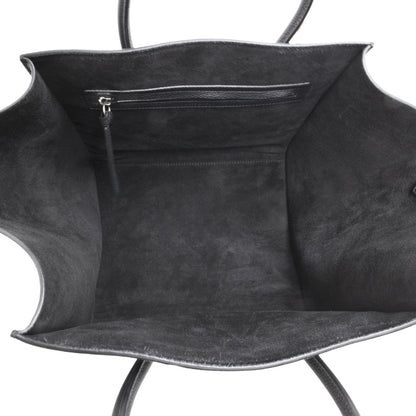Exclusive Celine Black Grained Calfskin Medium Phantom Luggage Tote — Alternate View 9