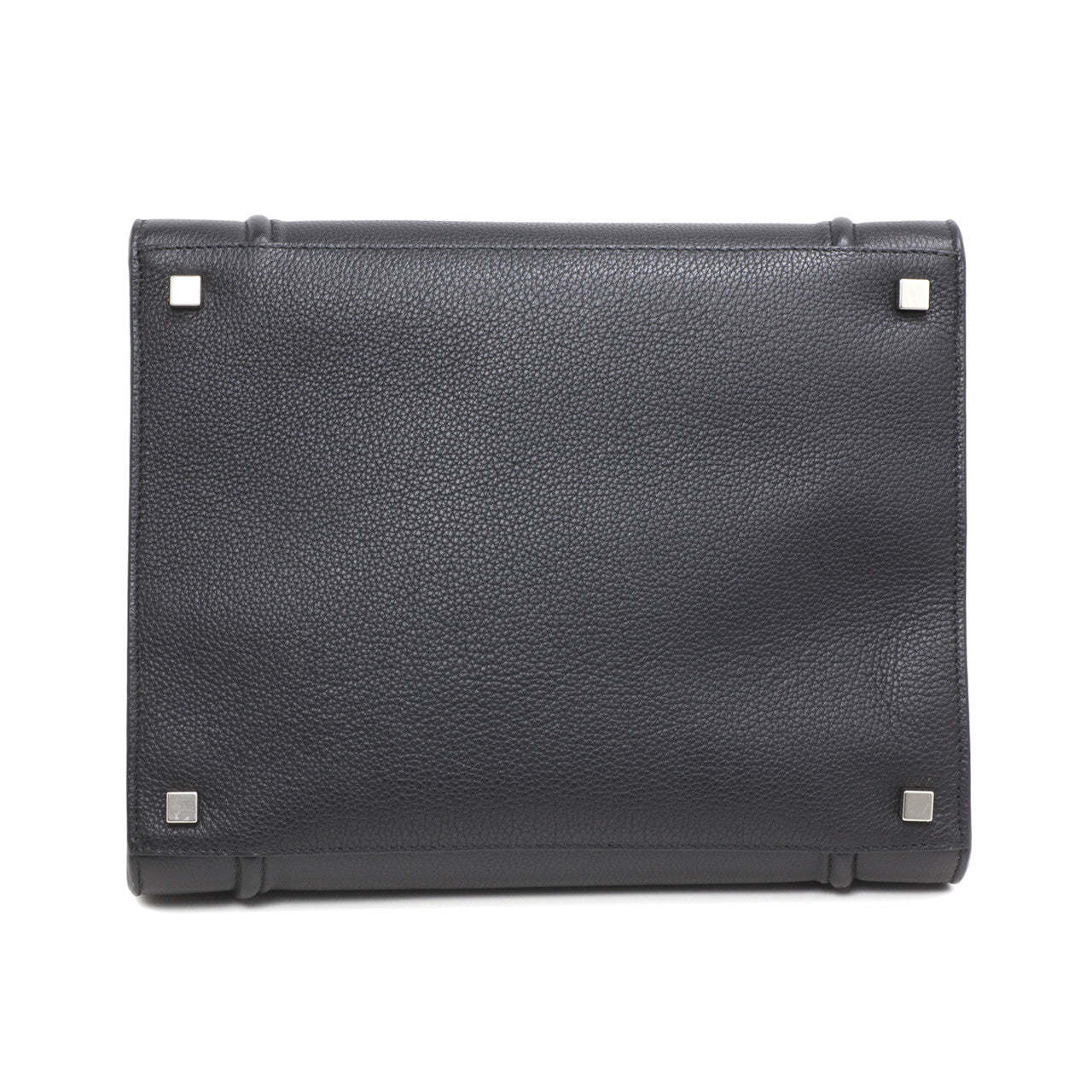 Exclusive Celine Black Grained Calfskin Medium Phantom Luggage Tote — Side View