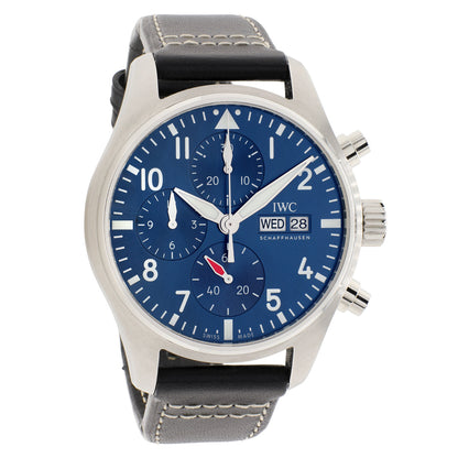 Exclusive IWC Stainless Steel Pilot Chronograph 41 IW388101 — Front View