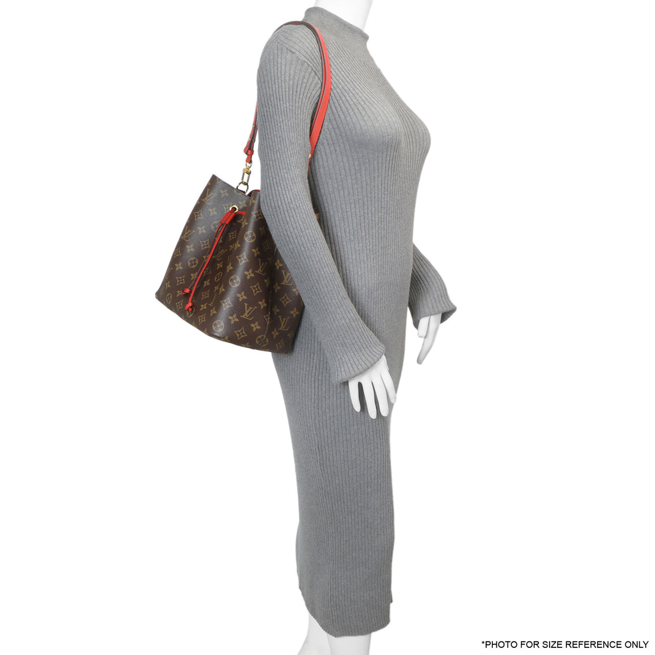 Exclusive Louis Vuitton Coquelicot Monogram NeoNoe MM — Lifestyle View