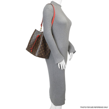 Exclusive Louis Vuitton Coquelicot Monogram NeoNoe MM — Lifestyle View