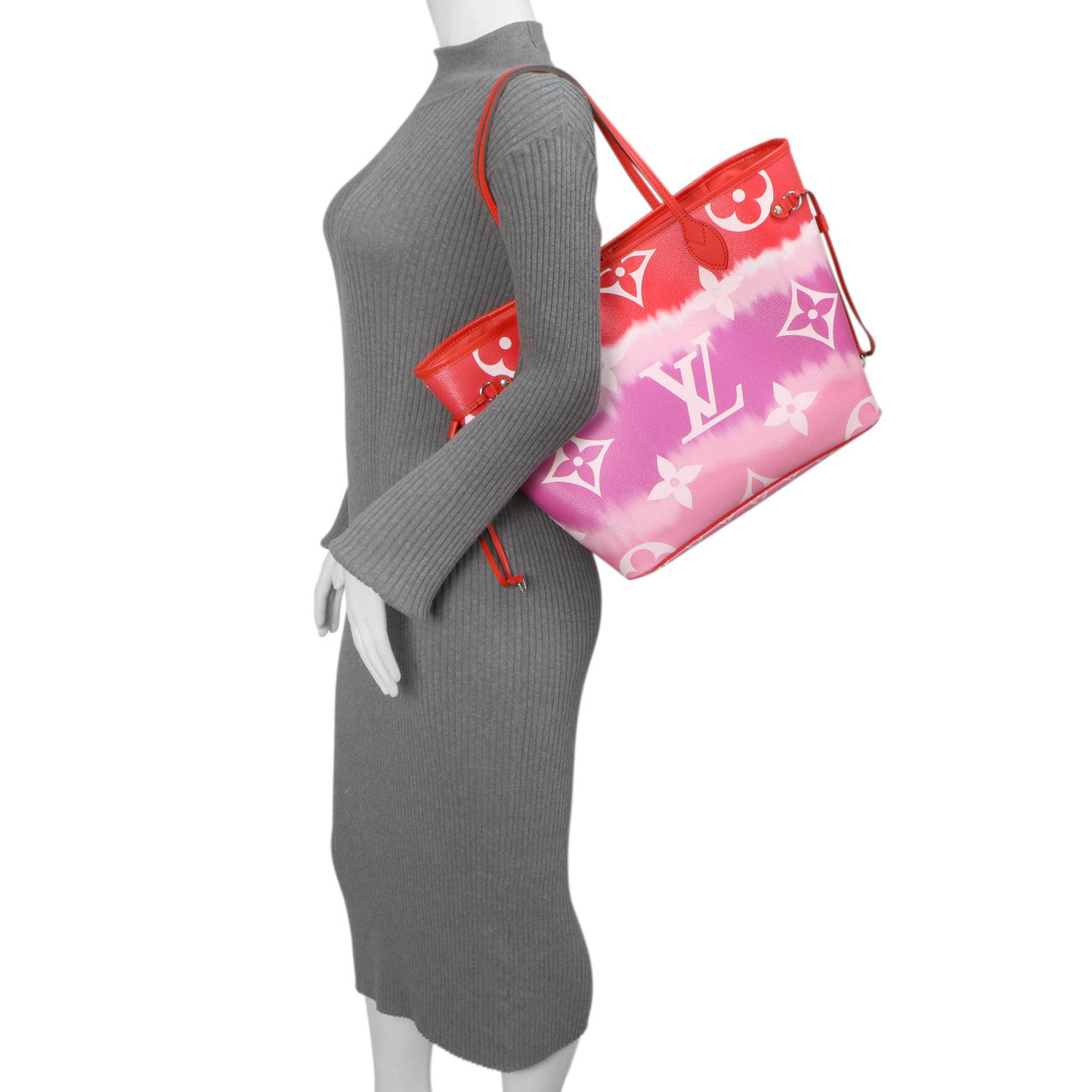 Exclusive Louis Vuitton Monogram Rouge Escale Neverfull MM — Lifestyle View