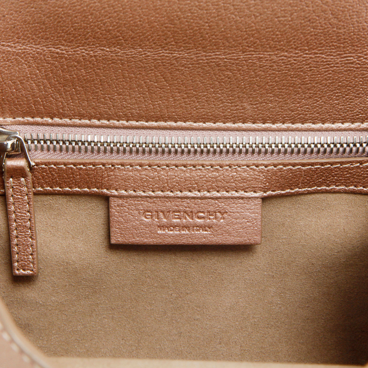 Exclusive Givenchy Rose Gold Calfskin Mini Pandora Box Chain Crossbody — Alternate View 16