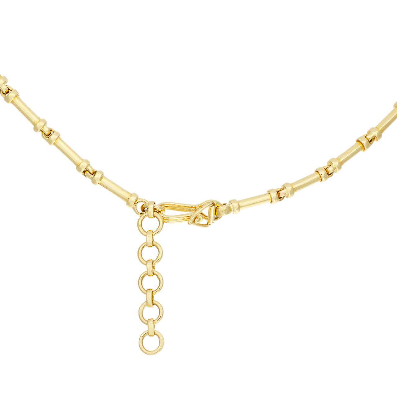 Exclusive 18K Yellow Gold South Sea Pearl 4.26 Carat Pave Diamond Necklace — Side View