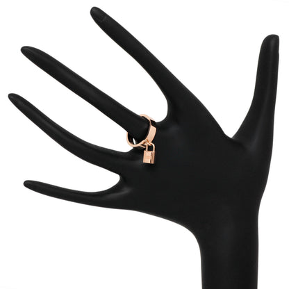 Exclusive Hermes 18K Rose Gold Medium Clochette Ring — Detail View