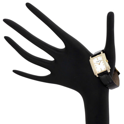Exclusive Patek Philippe 18K Yellow Gold & Diamond Gondolo Quartz Watch 4825J — Top View