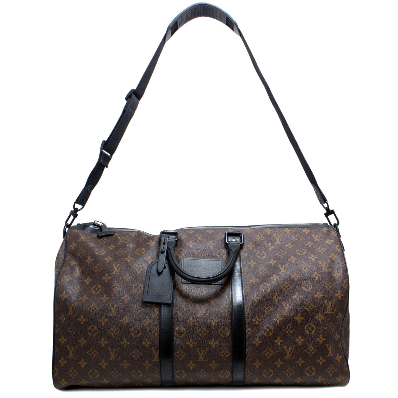 Exclusive Louis Vuitton Monogram Waterproof Keepall Bandouliere 55 — Front View