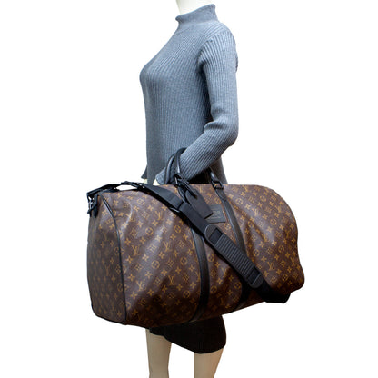 Exclusive Louis Vuitton Monogram Waterproof Keepall Bandouliere 55 — Alternate View 7