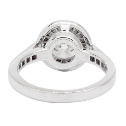 Exclusive Tiffany & Co. 950 Platinum 1.53 Carat Diamond Embrace Ring — Back View