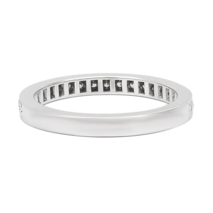 Exclusive Tiffany & Co. Platinum Diamond Half Eternity Ring — Side View