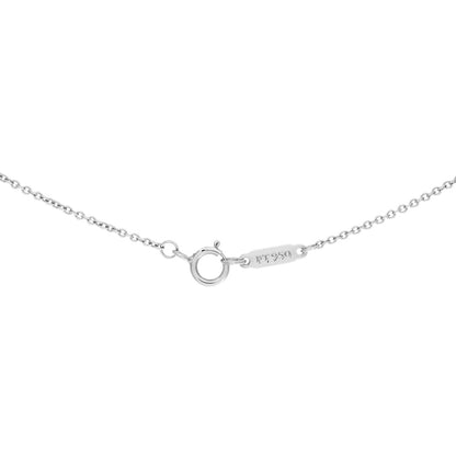 Exclusive Tiffany & Co. Platinum & Diamond  Small  Hearts Pendant — Top View