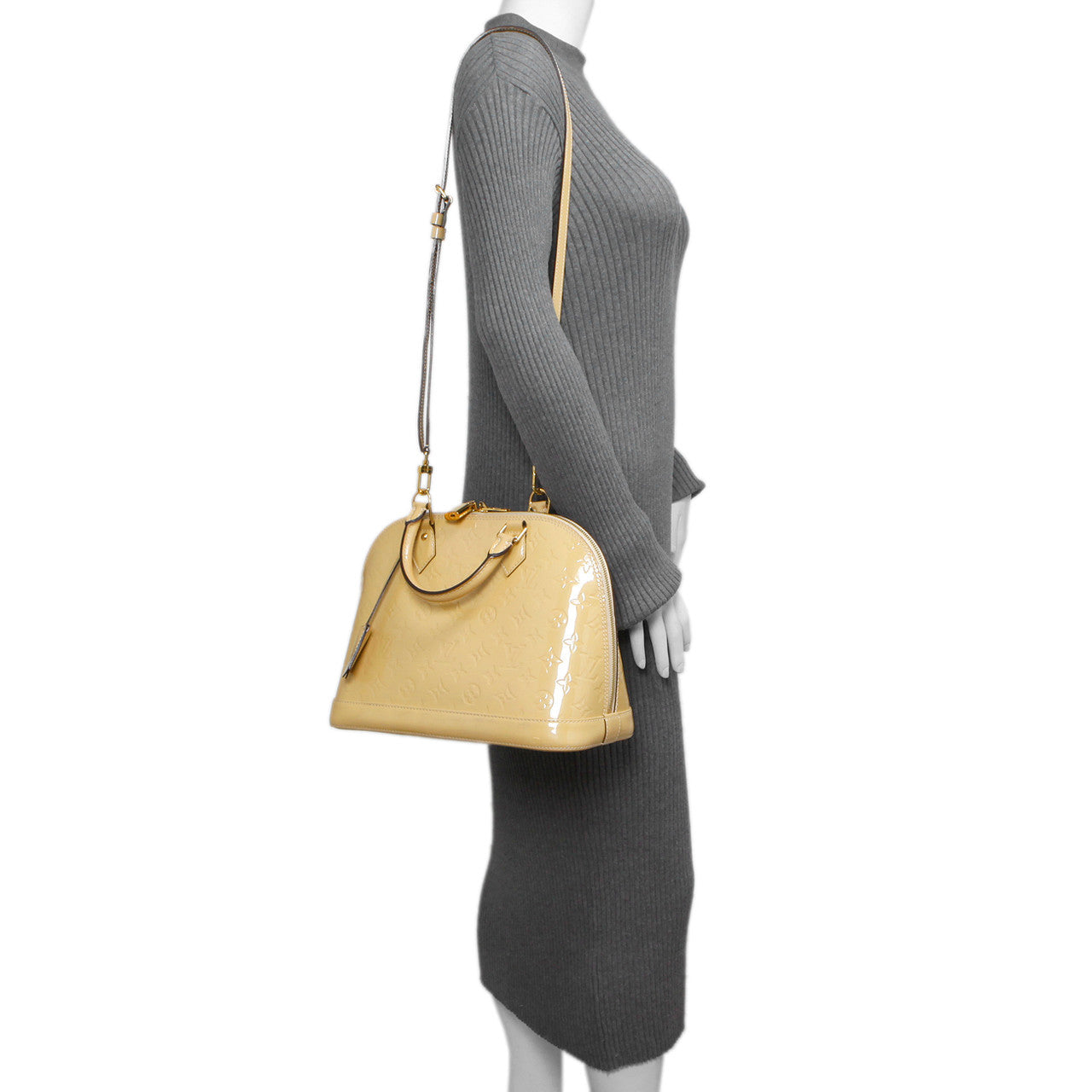 Exclusive Louis Vuitton Citrine Vernis Alma PM — Alternate View 23