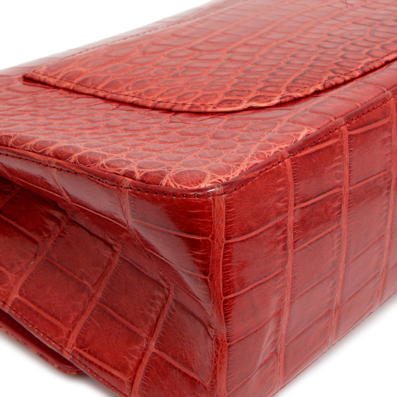 Exclusive Chanel  Red Alligator Reissue 2.55 Double Flap 226 — Alternate View 8