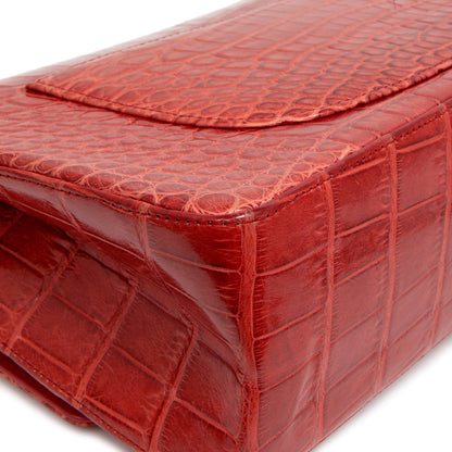 Exclusive Chanel  Red Alligator Reissue 2.55 Double Flap 226 — Alternate View 8