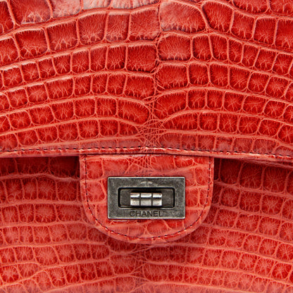 Exclusive Chanel  Red Alligator Reissue 2.55 Double Flap 226 — Alternate View 10