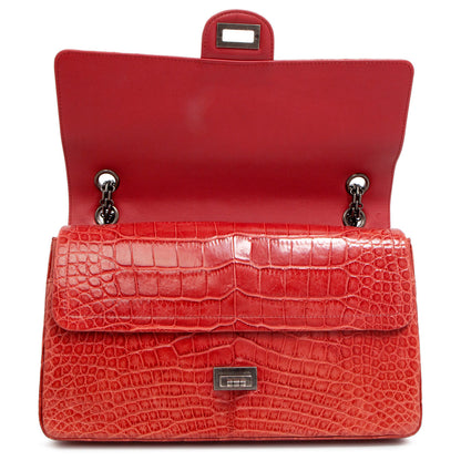 Exclusive Chanel  Red Alligator Reissue 2.55 Double Flap 226 — Alternate View 12