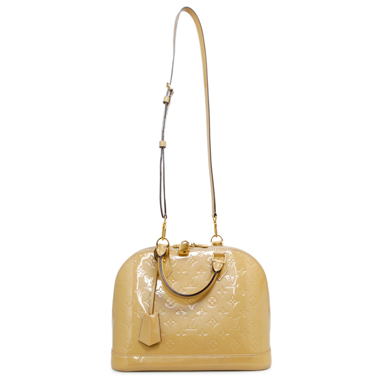 Exclusive Louis Vuitton Citrine Vernis Alma PM — Front View
