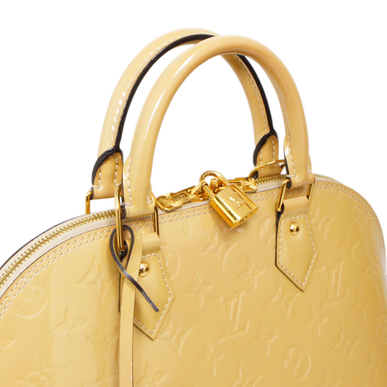 Exclusive Louis Vuitton Citrine Vernis Alma PM — Alternate View 9