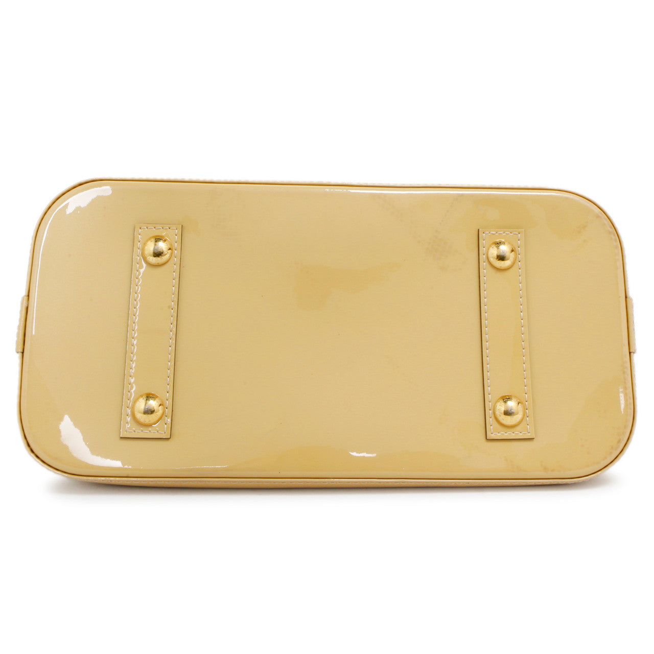 Exclusive Louis Vuitton Citrine Vernis Alma PM — Detail View