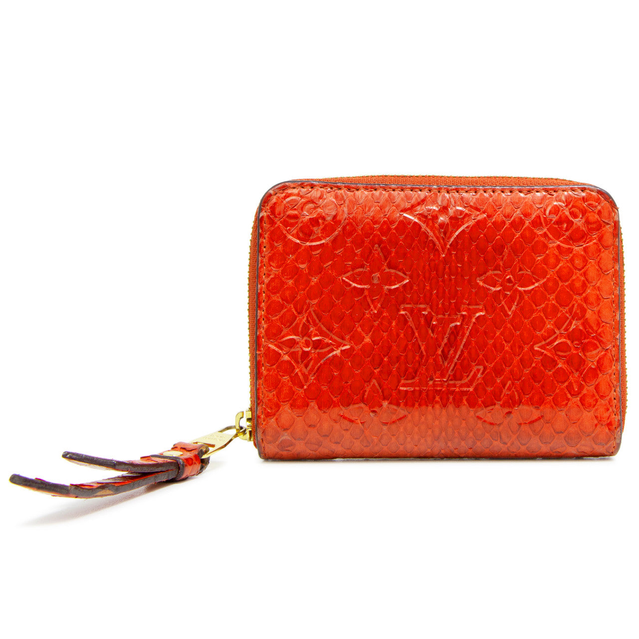 Exclusive Louis Vuitton Orient Python Zippy Coin Wallet — Front View