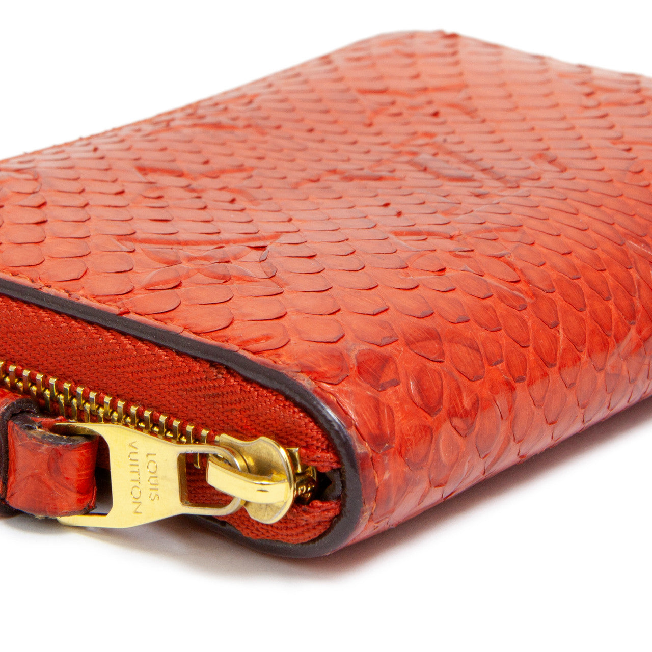 Exclusive Louis Vuitton Orient Python Zippy Coin Wallet — Top View