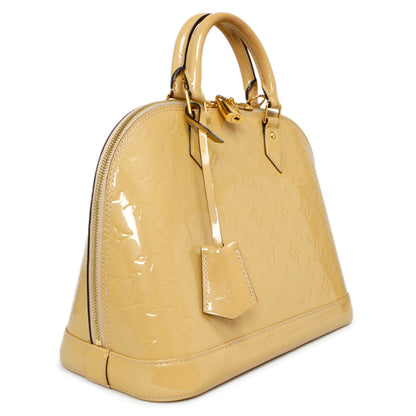 Exclusive Louis Vuitton Citrine Vernis Alma PM — Top View