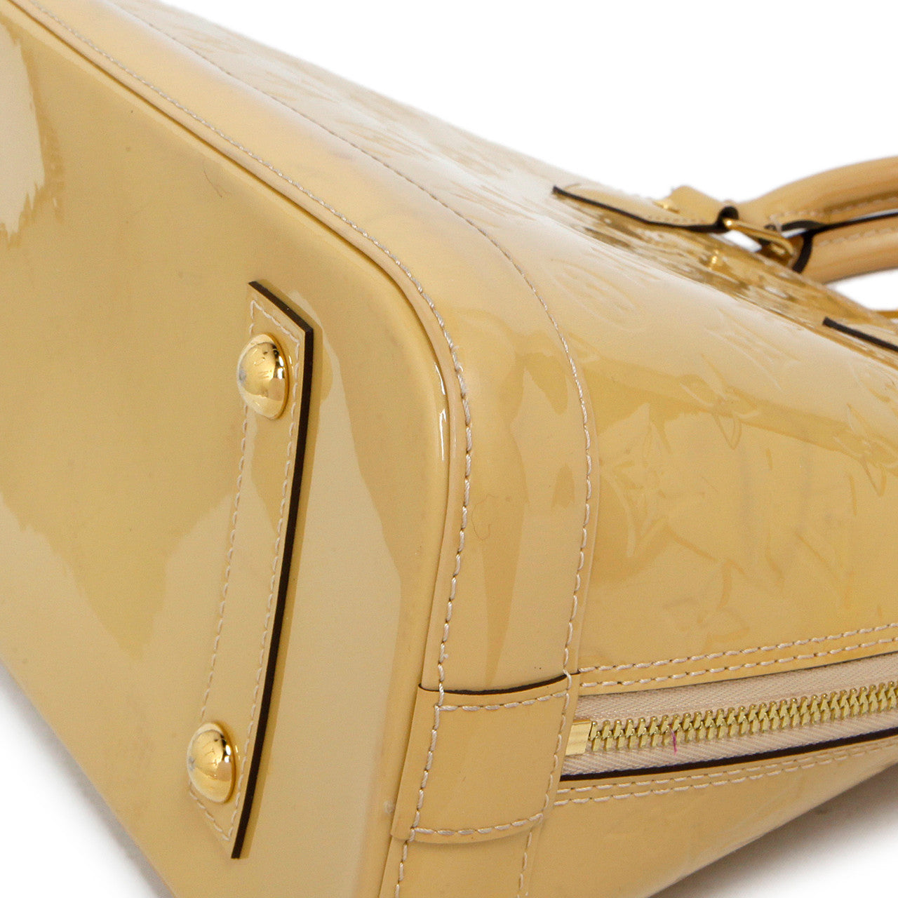 Exclusive Louis Vuitton Citrine Vernis Alma PM — Alternate View 14