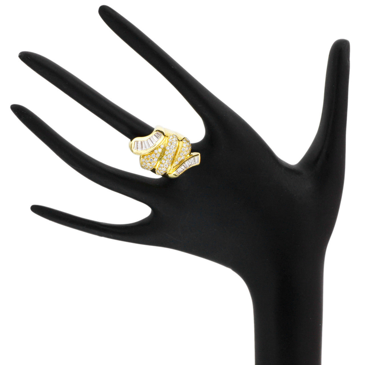 Exclusive 18K Yellow Gold 2.32 Carat Diamond Ring — 5 — Back View