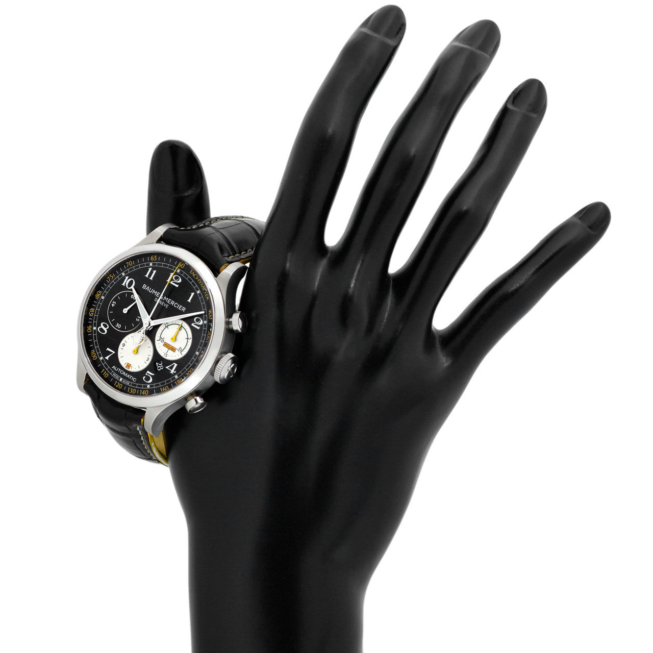 Exclusive Baume & Mercier Stainless Steel Capeland Cobra Chronograph M0A10282 — Back View