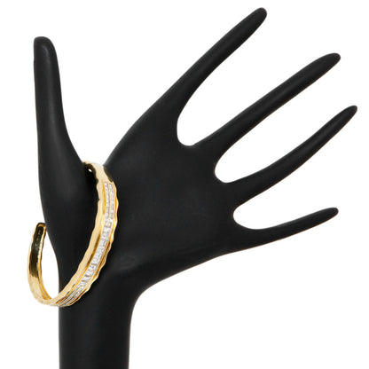 Exclusive 18K Yellow Gold 3.66 Carat Diamond Baguette Bracelet — Back View