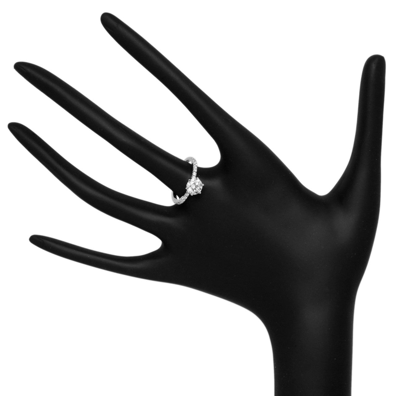 Exclusive 18K White Gold 1.05 Carat Diamond Ring — 4.5 — Top View