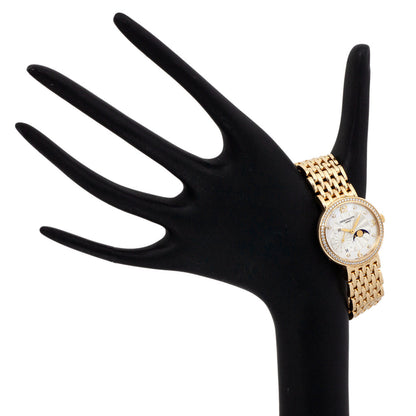 Exclusive Patek Philippe 18K Yellow Gold & Diamond Calatrava Moonphase Ladies Watch 4958-1J — Top View