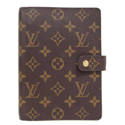 Exclusive Louis Vuitton Monogram Medium  Ring Agenda Cover — Front View