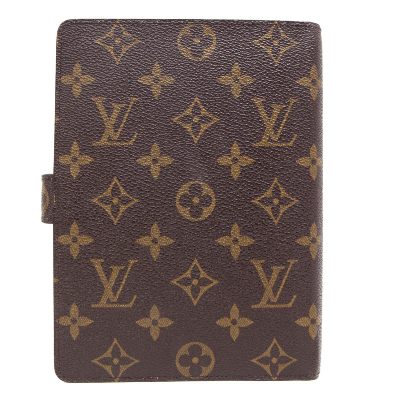 Exclusive Louis Vuitton Monogram Medium  Ring Agenda Cover — Side View