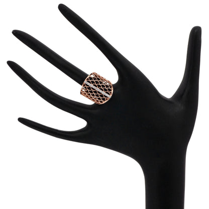 Exclusive 14K Rose Gold 0.22 Carat Diamond  Ring — Back View