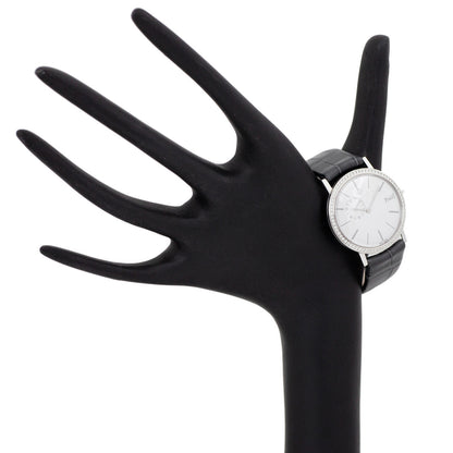 Exclusive Piaget 18K White Gold Diamond 34mm Altiplano Watch GOA39106 — Detail View