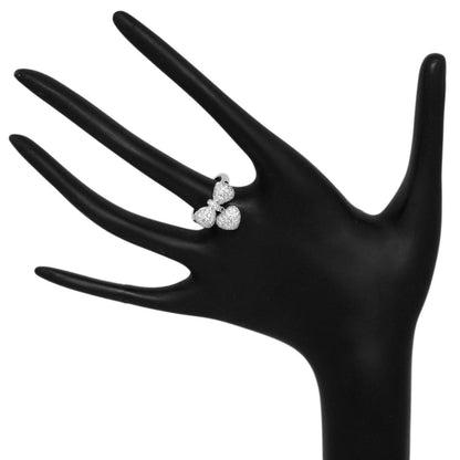 Exclusive 18K White Gold 1.32 Carat Diamond Bow Ring — 3.5 — Back View