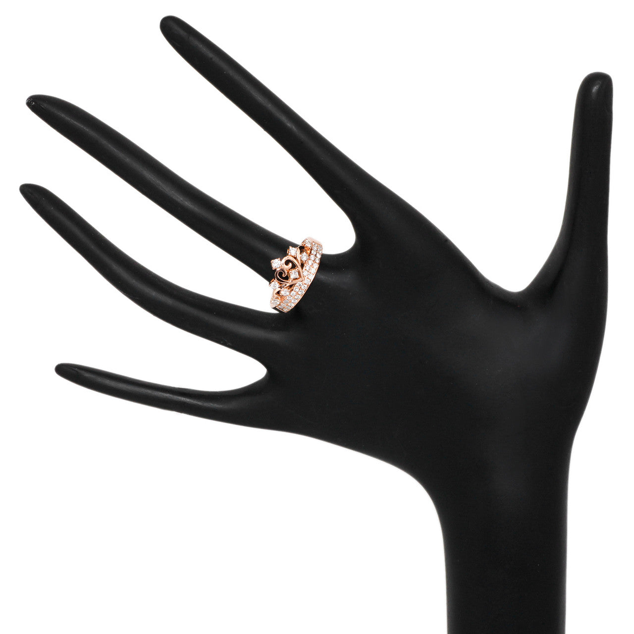Exclusive 18K Rose Gold 0.54 Carat Diamond Ring — 5.5 — Back View