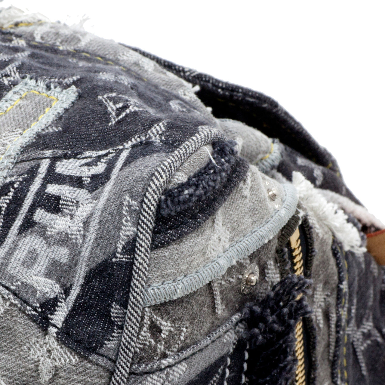 Exclusive Louis Vuitton Denim Patchwork Speedy 30 — Lifestyle View
