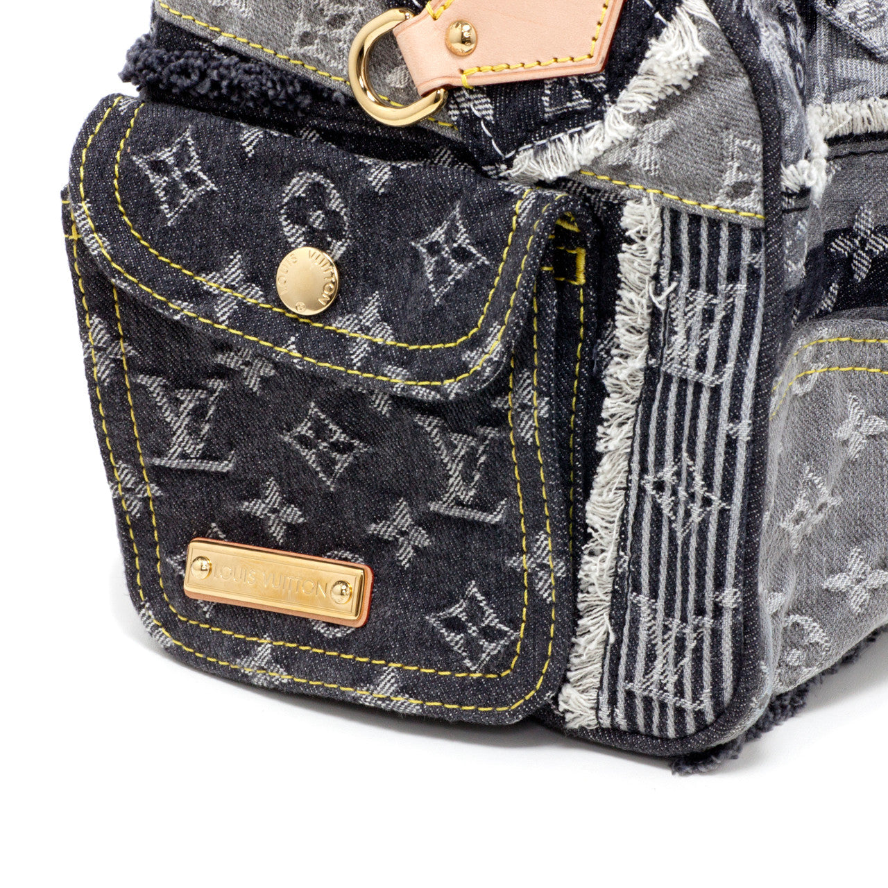 Exclusive Louis Vuitton Denim Patchwork Speedy 30 — Alternate View 7