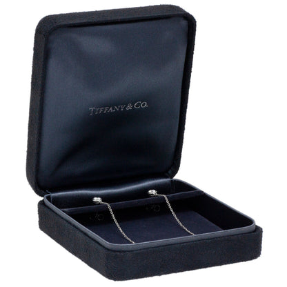 Exclusive Tiffany & Co. Platinum Diamond by the Yard Drop Earrings — Top View