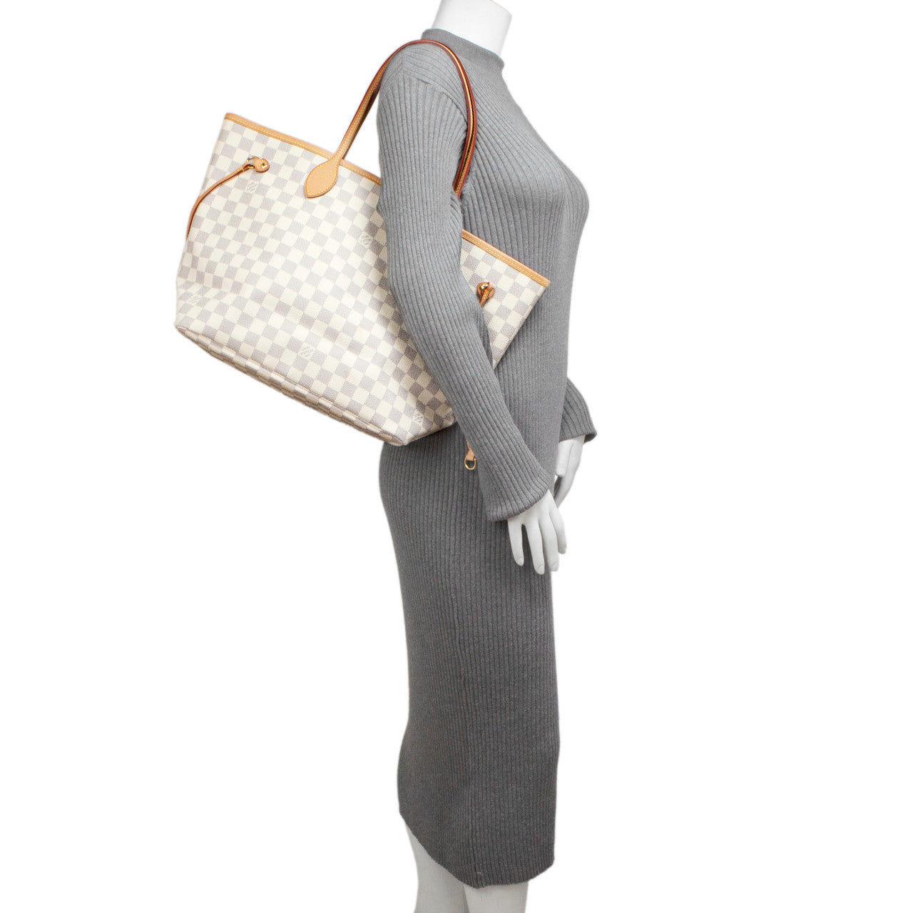 Exclusive Louis Vuitton Damier Azur Neverfull MM — Alternate View 12