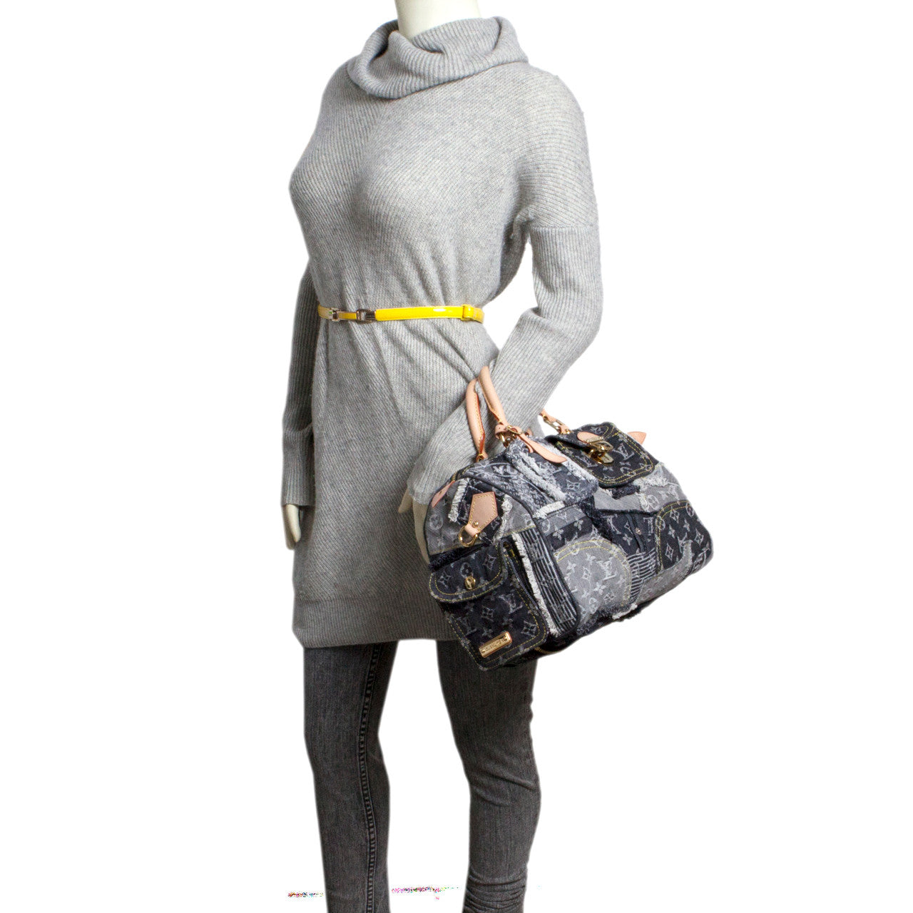 Exclusive Louis Vuitton Denim Patchwork Speedy 30 — Alternate View 10
