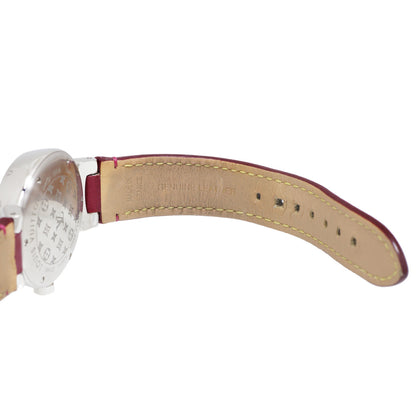 Exclusive Louis Vuitton Stainless Steel & Diamond Tambour Attraction Ladies Watch — Top View